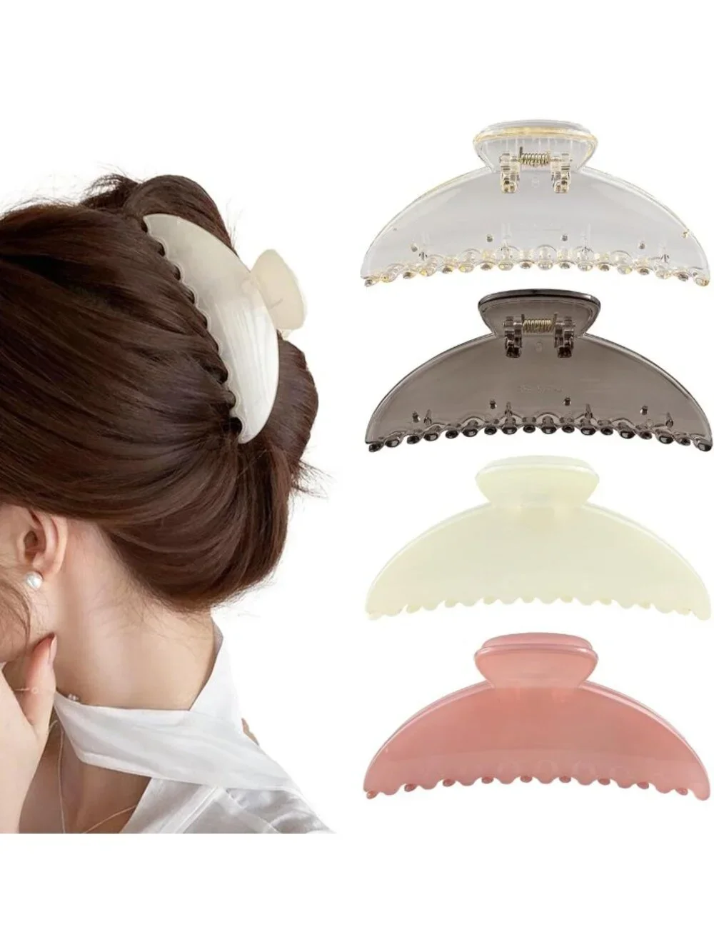Large Nonslip Hair Claw Clip for Women - Strong Hold, Comfortable, Fashion